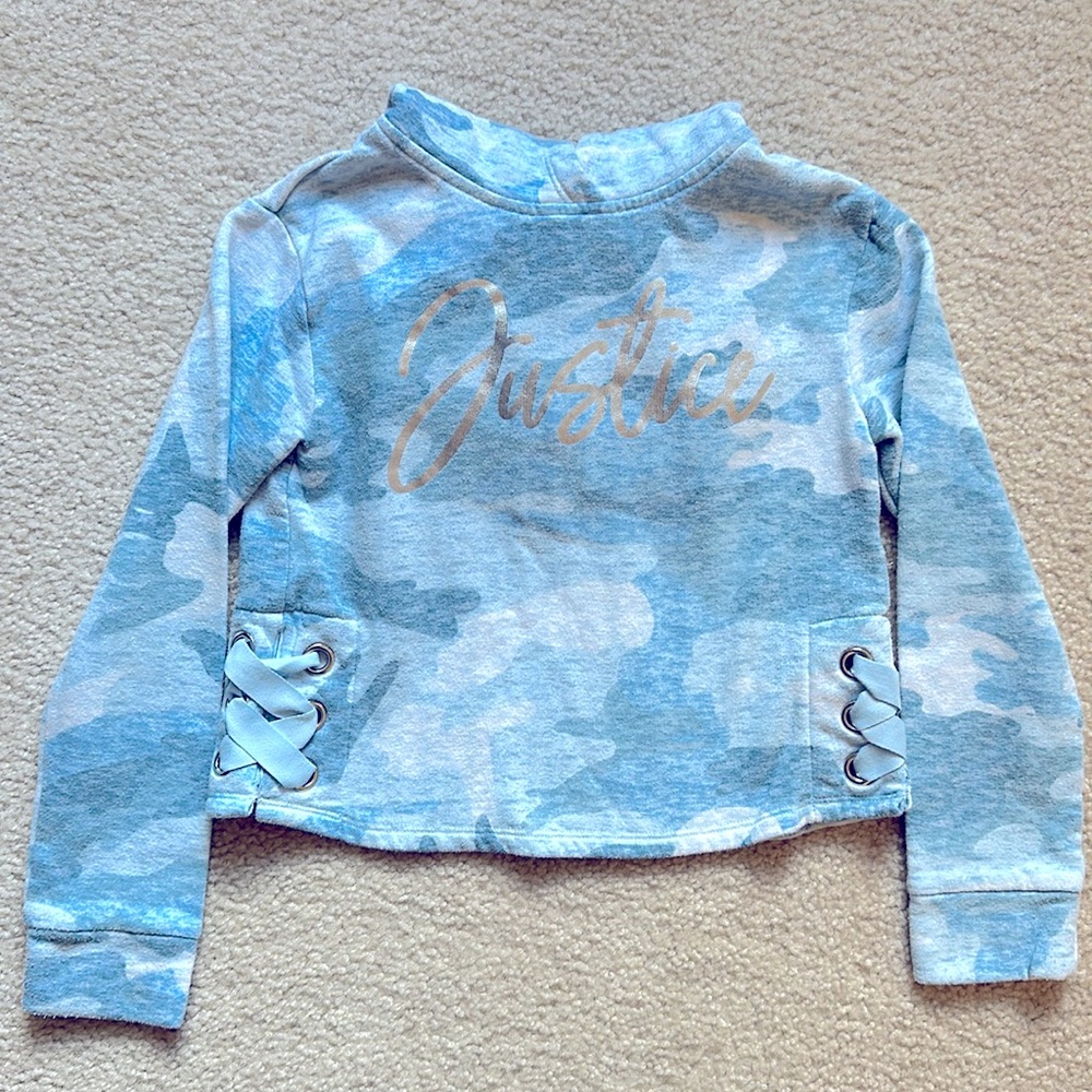 Justice girls hooded sweatshirt